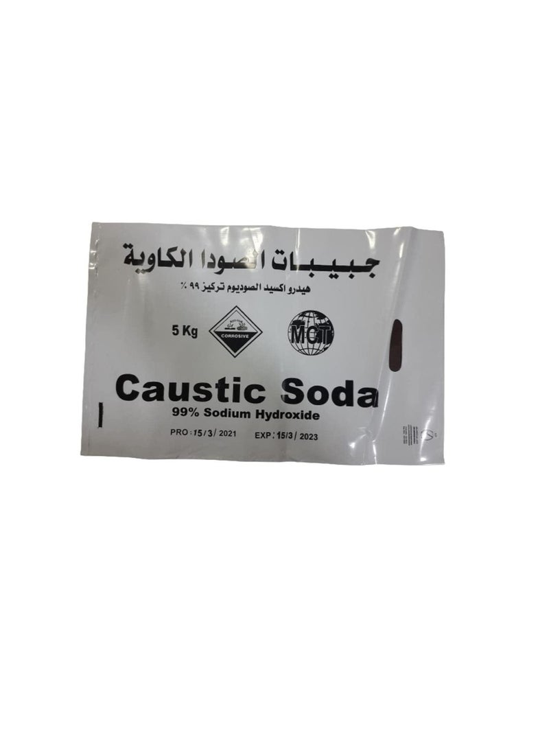 Caustic Soda Sodium Hydroxide 5Kg Bag  MCT