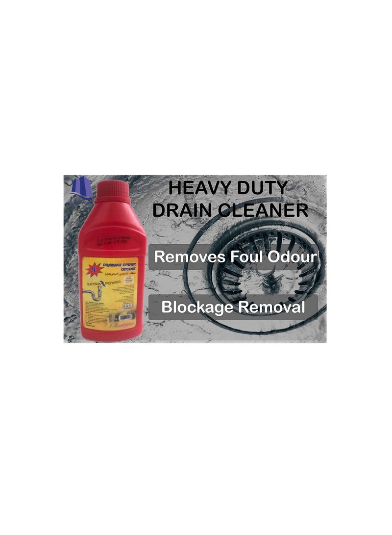 Heavy Duty Drainage Removing & Cleaning Expert for Drainage Pipes Septic Tanks Clogs & Sink 500 Grams