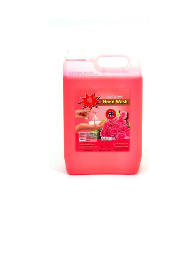 Anti-Bacterial Hand Wash Liquid, Rose - 5 liters