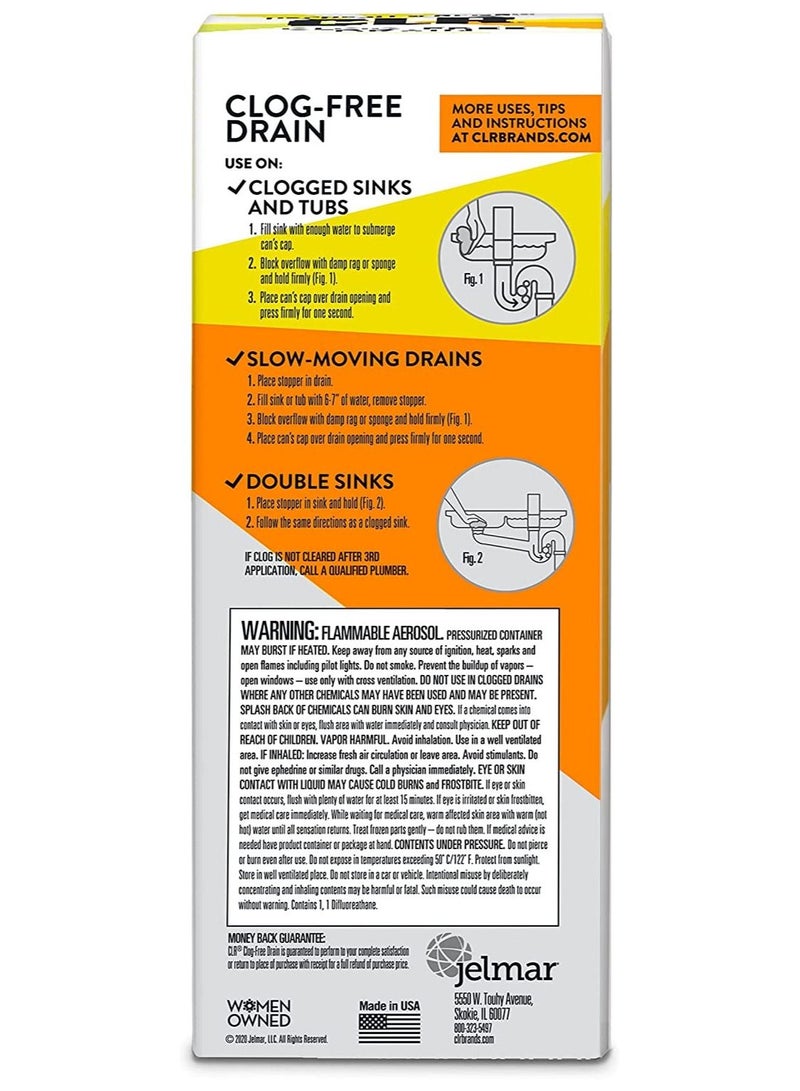 CLR PP4 – Abridor de drenaje 5 Power Plumber, 4,5 oz Pressurized