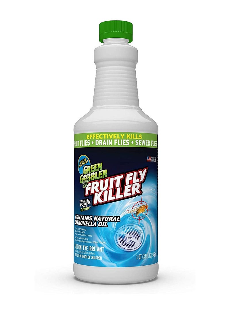 GREEN GOBBLER Fruit Fly Killer Gel Drain Opener and Cleaner 32oz