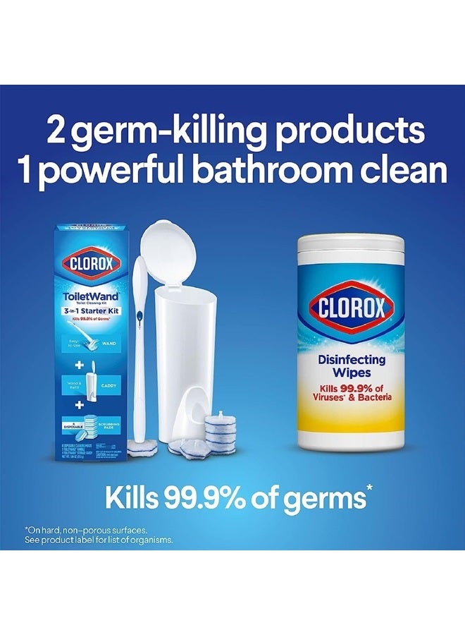 Original Clorox ToiletWand Disinfecting Refills, Rainforest Rush, 30 Ct (Package May Vary)