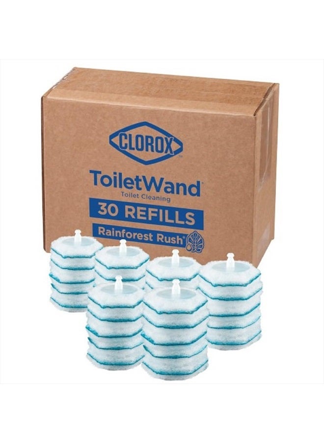 Original Clorox ToiletWand Disinfecting Refills, Rainforest Rush, 30 Ct (Package May Vary)
