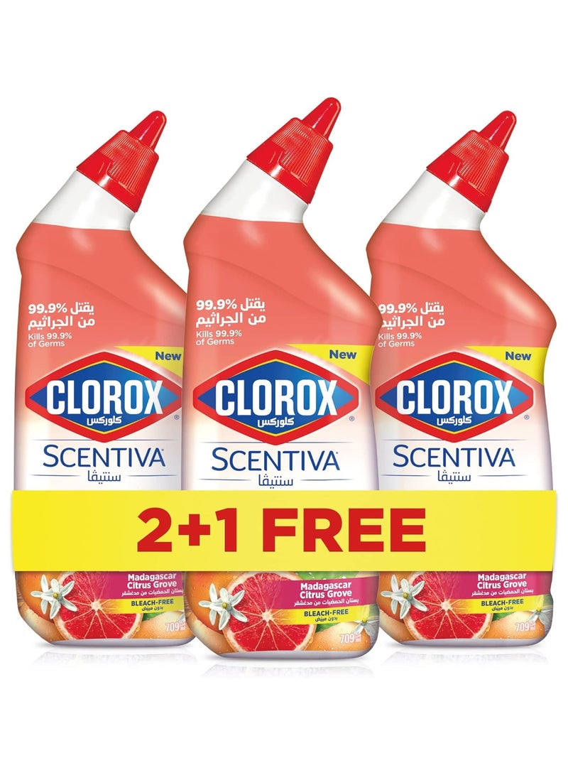 Clorox Bath cleaner Scentiva 709ML pack of THREE