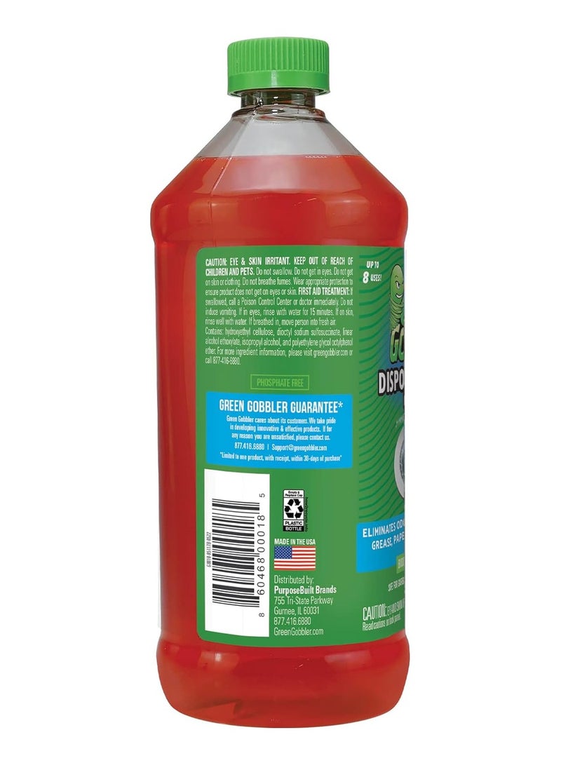 GREEN GOBBLER Garbage Disposal & Kitchen Sink Drain Cleaner 946 ML