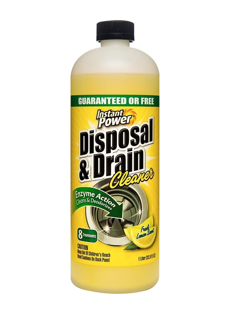 Instant Power Disposal and Drain Cleaner Lemon Scent 1 Liter