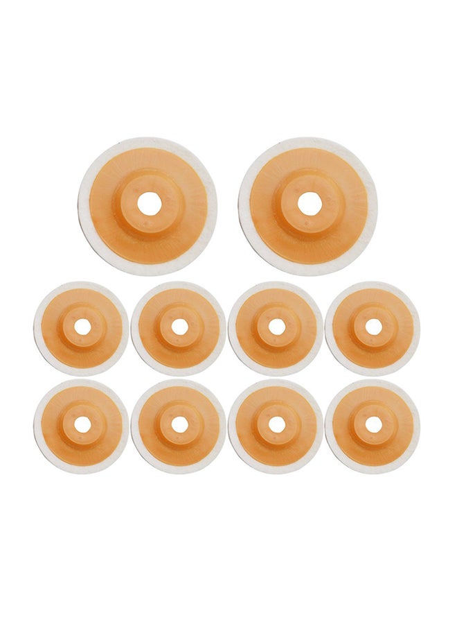 10-Piece Wheel Buffing Pad White/Orange