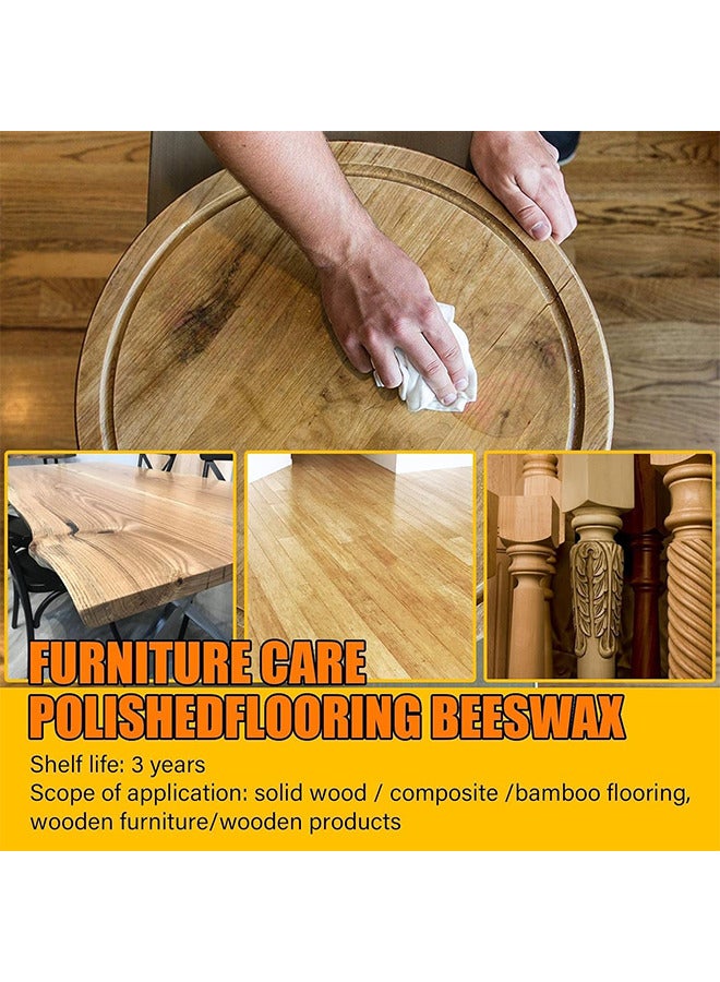 Natural Beeswax Furniture Polish Wood Seasoning Beewax For Wood Polish And Conditioner Multipurpose Waterproof And Repair Wood Wax Wood Cleaner And Polish Furniture Wax