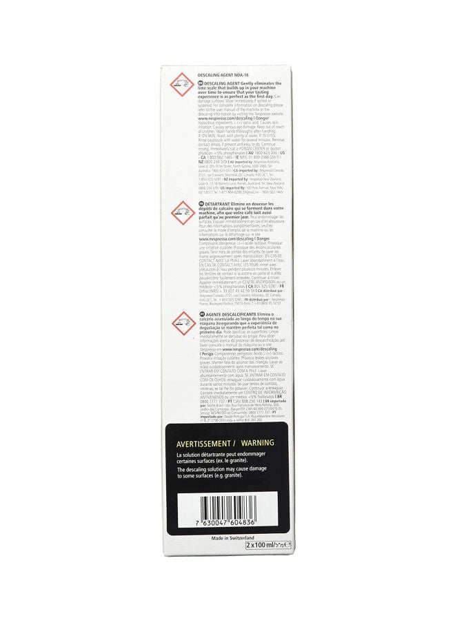 2-Piece Descaling Kit Set Clear 100ml
