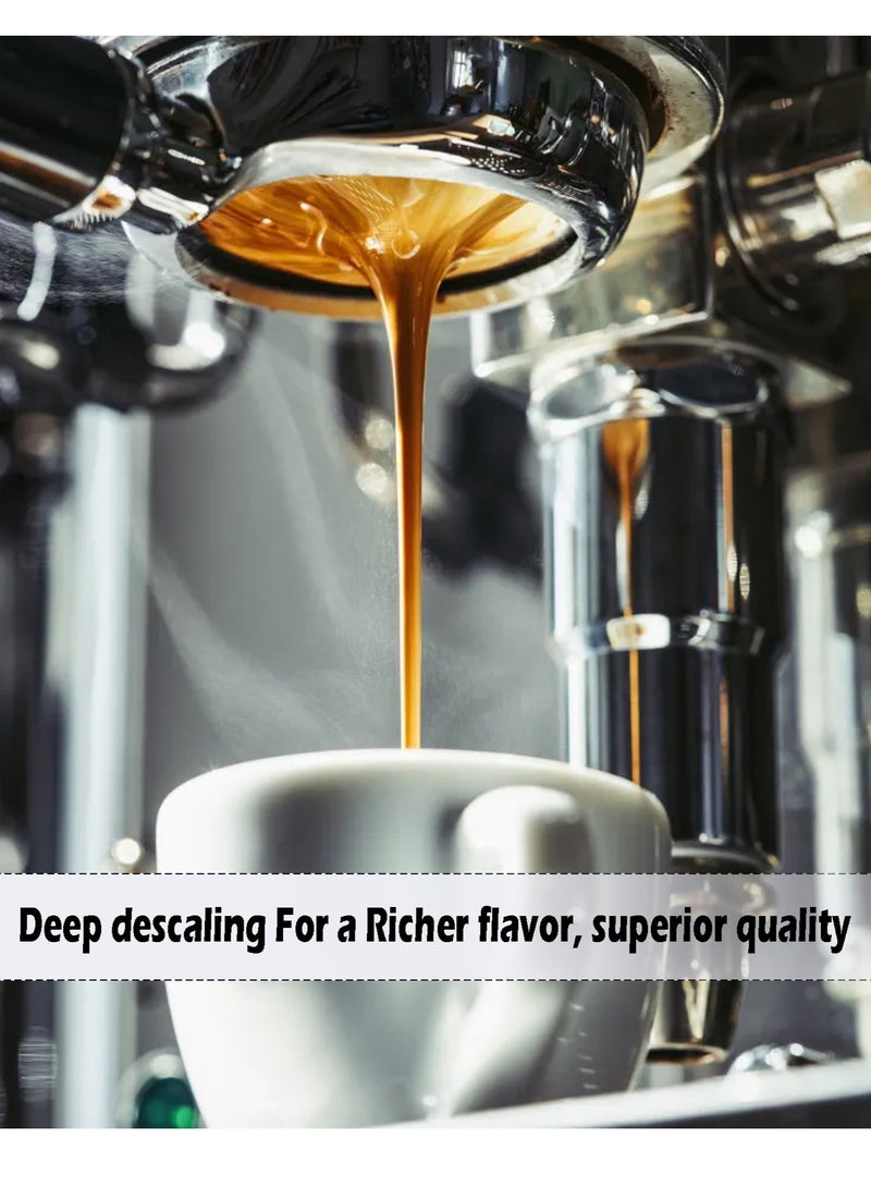 8-Piece Espresso Coffee Machine Cleaning Descaler Tablet Set White ‎8x1.5grams