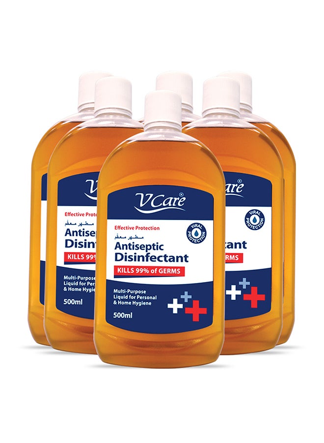 Antiseptic Disinfectant Liquid 500ml Pack of 6