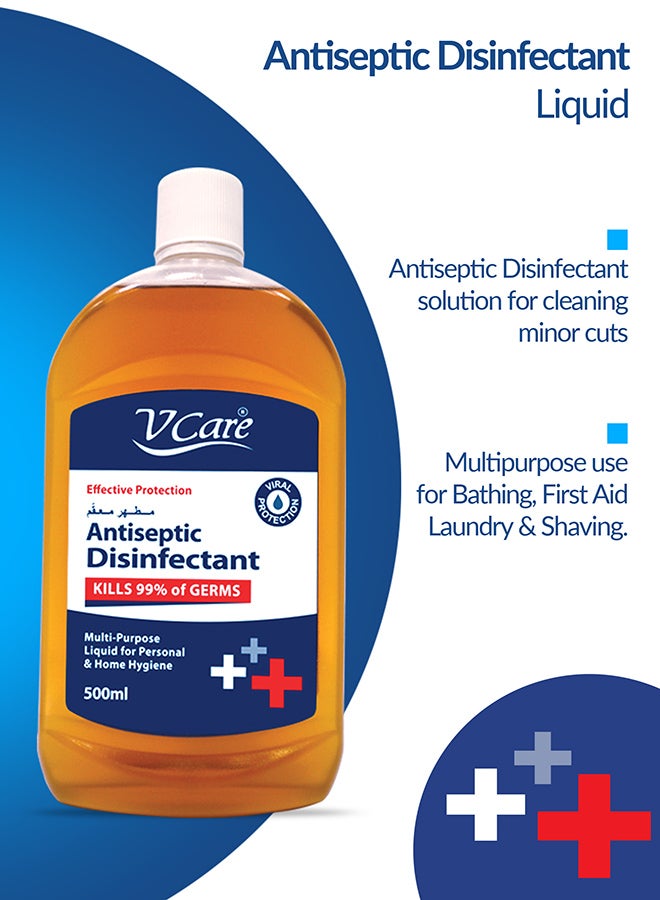 Antiseptic Disinfectant Liquid 500ml Pack of 6