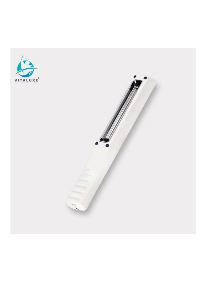 Portable Ultraviolet Disinfector UV-C Sanitizer and Sterilizer Lamp Wand Shape White