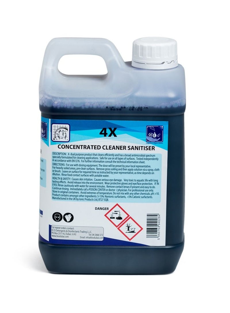 Cleaner Sanitiser Concentrate 4X