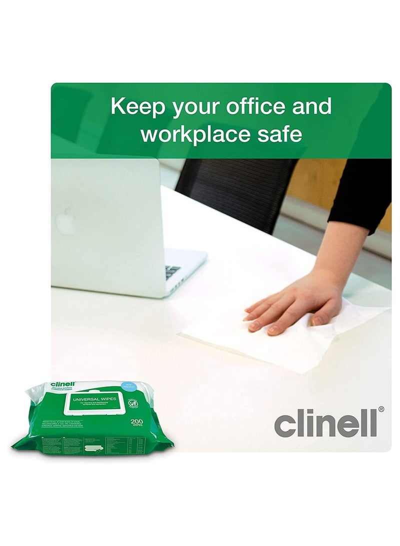 Clinell Universal Wipes (200 wipes) per pack