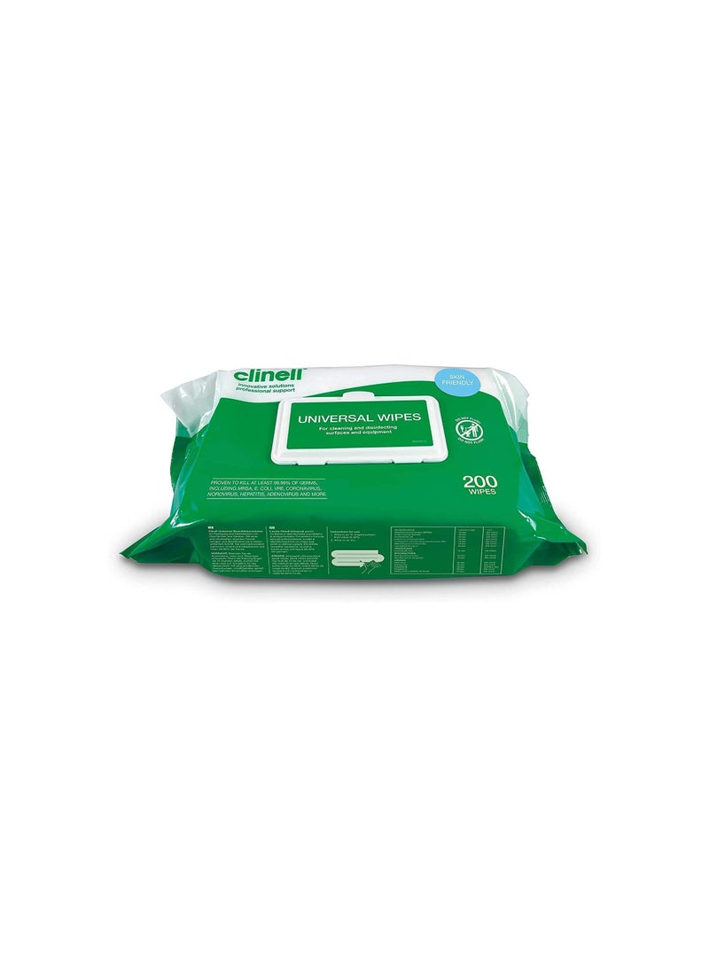 Clinell Universal Wipes (200 wipes) per pack