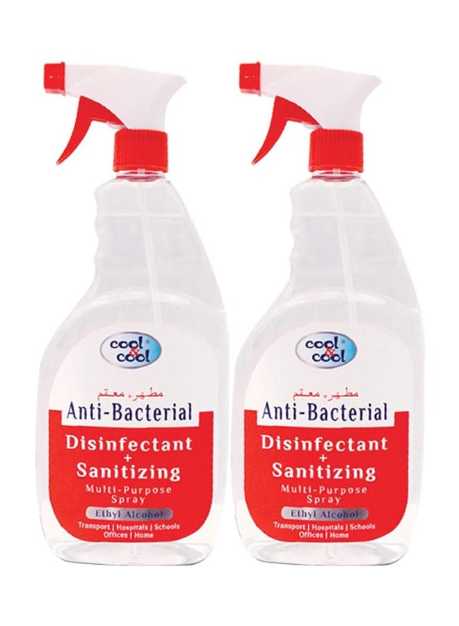 Multi-Purpose Disinfectant and Sanitizing Spray 750ml Pack fo 2