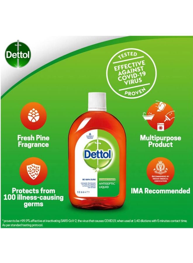 12-Piece Antiseptic Disinfectant Liquid Brown 12 x 1Liters