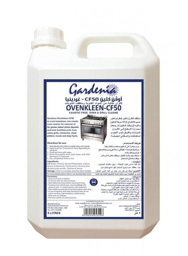 Ovenkleen Caustic Free oven cleaner 5 Liter