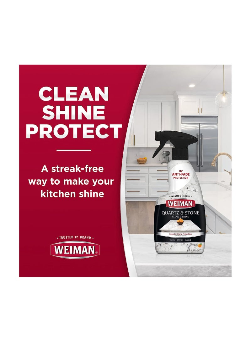 Weiman Quartz Countertop Cleaner and Polish - Clean & Shine