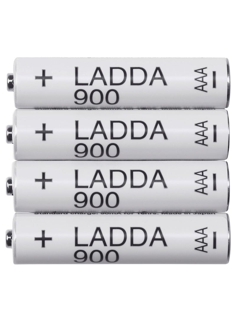 4-Piece HR03 Rechargeable Battery Set