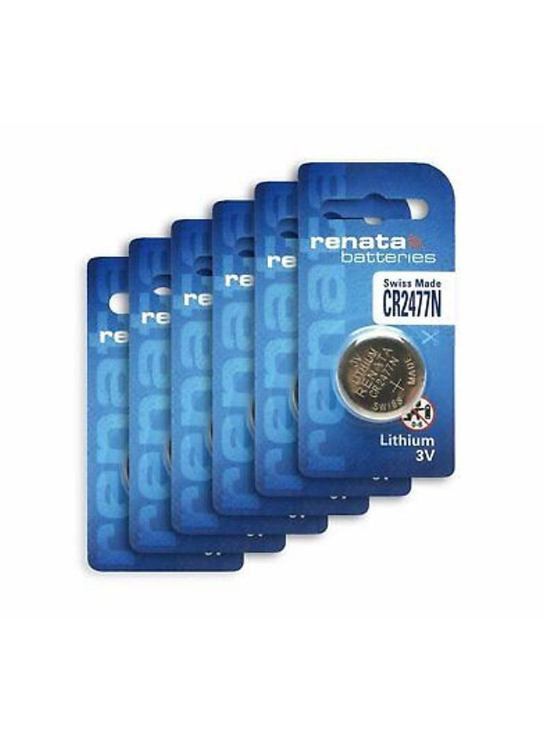 6-Pieces Renata CR2477N Swiss Made Lithium 3V Batteries