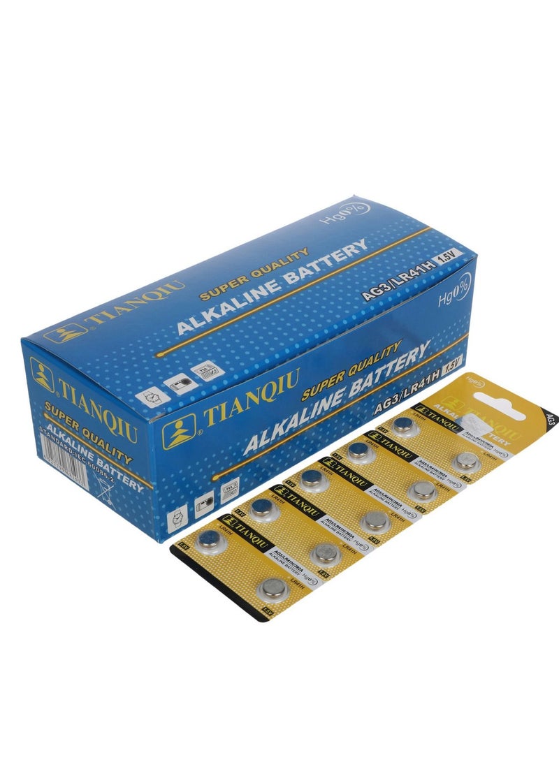 200-Pieces Tianqiu AG3/ LR41H/ 392A 1.5V Alkaline Batteries