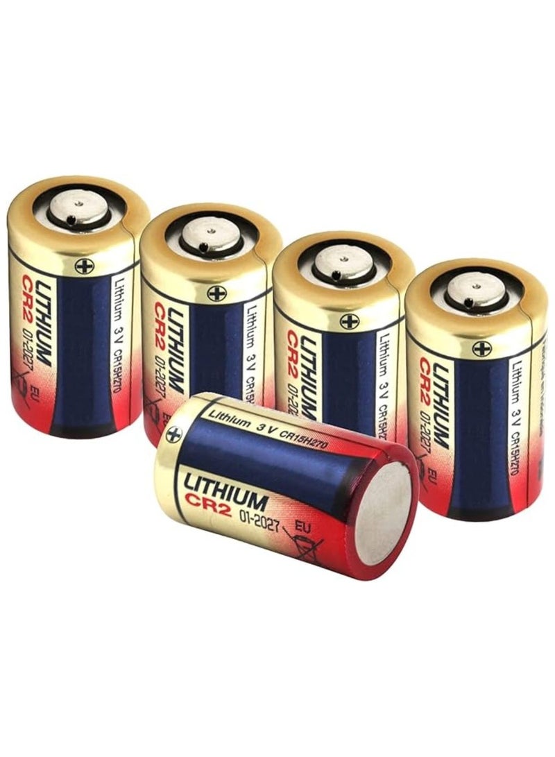 5-Pieces Panasonic CR2 Lithium 3V Batteries