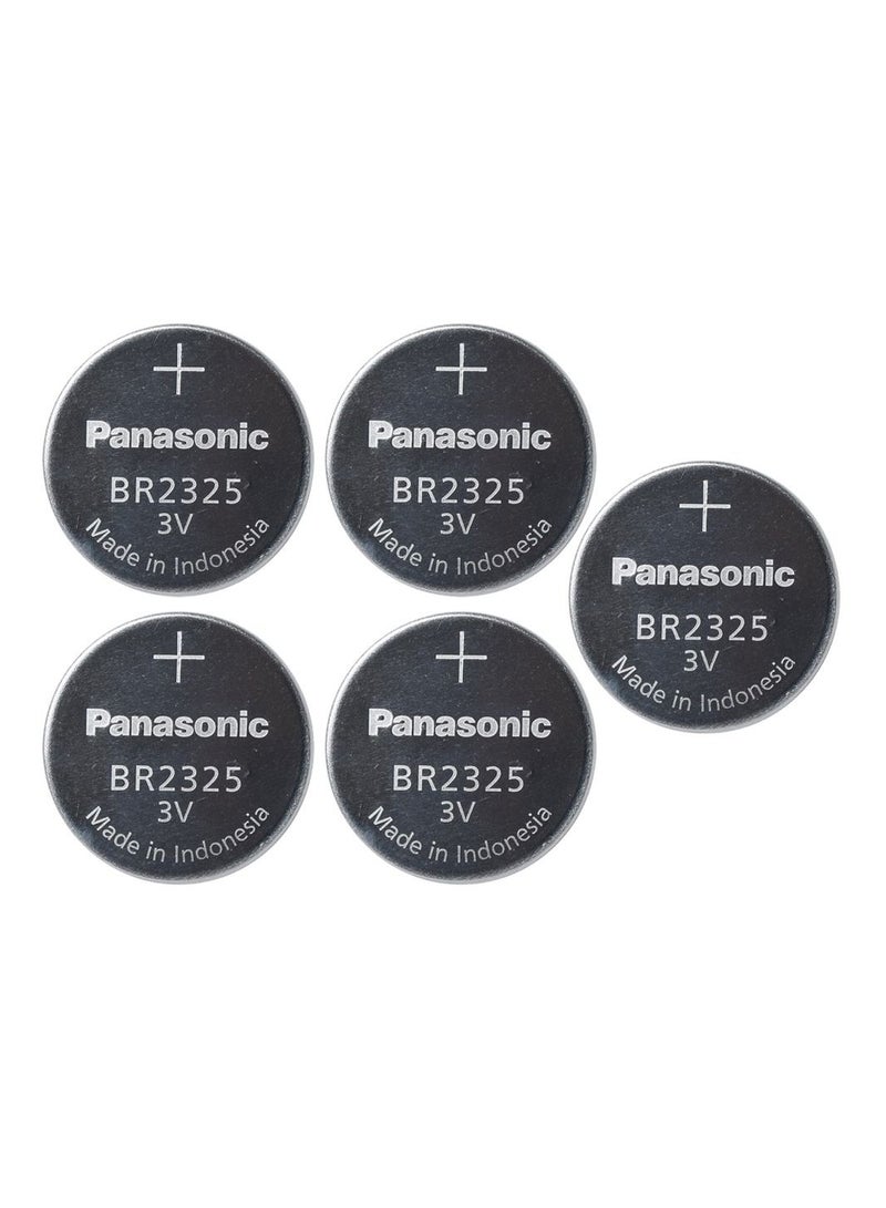 5-Pieces Panasonic BR2325 Lithium 3V Indonesia Batteries