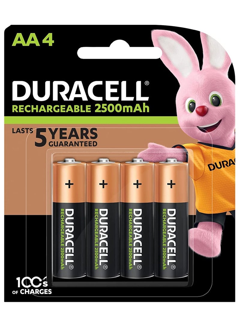 AA 4-Cells 2500mAh Ni-MH 1.2V HR6 - DX1500 Rechargeable Batteries