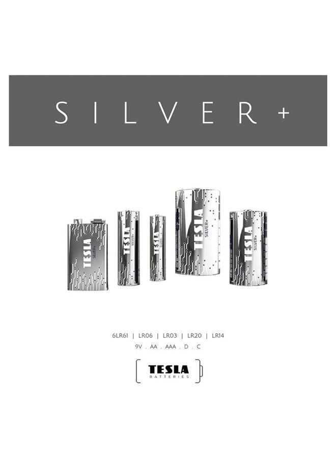 AAA Battery Silver+ Alkaline - Plus Extra Energy Batteries Shrink Foil LR03/1.5V Pack of 24