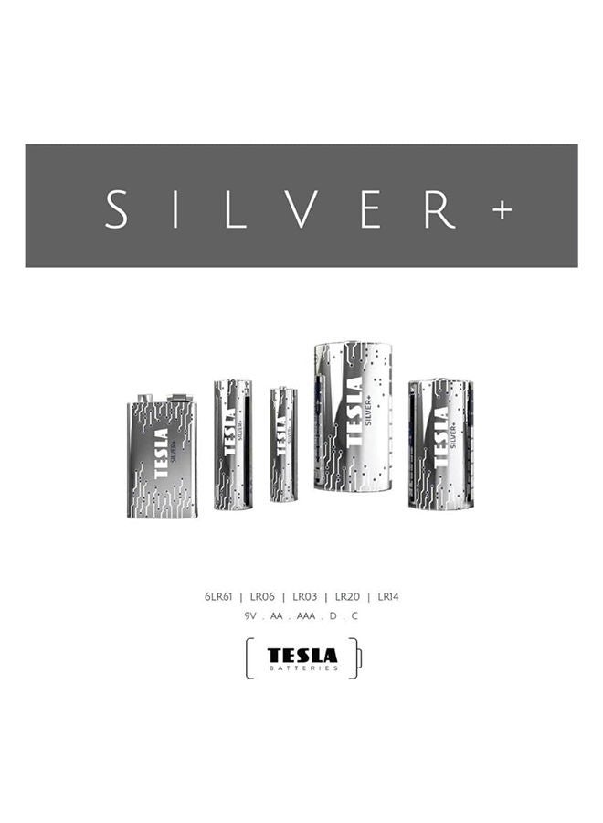AA Battery Silver+ Alkaline - Plus Extra Energy Shrink Foil LR6/1.5V Pack of 24