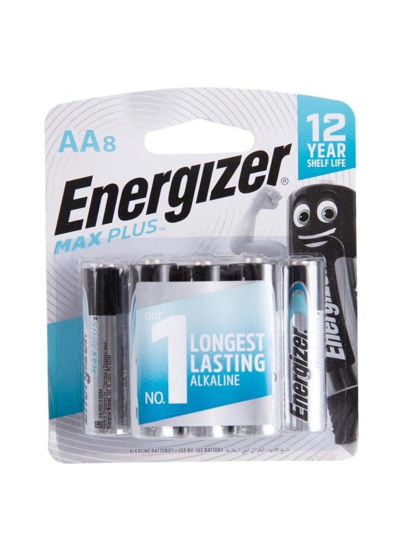 Energizer Max Plus Alkaline Battery AA 8Pcs