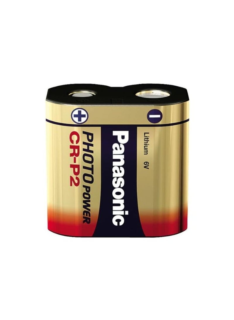 Panasonic CR-P2 Lithium 6V Batteries - 5 Pieces