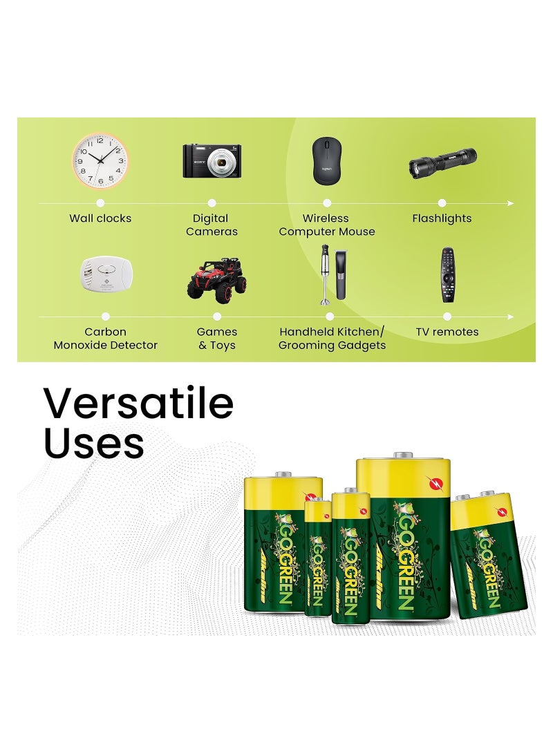 Eco Friendly Alkaline Aa Batteries 24 Pcs