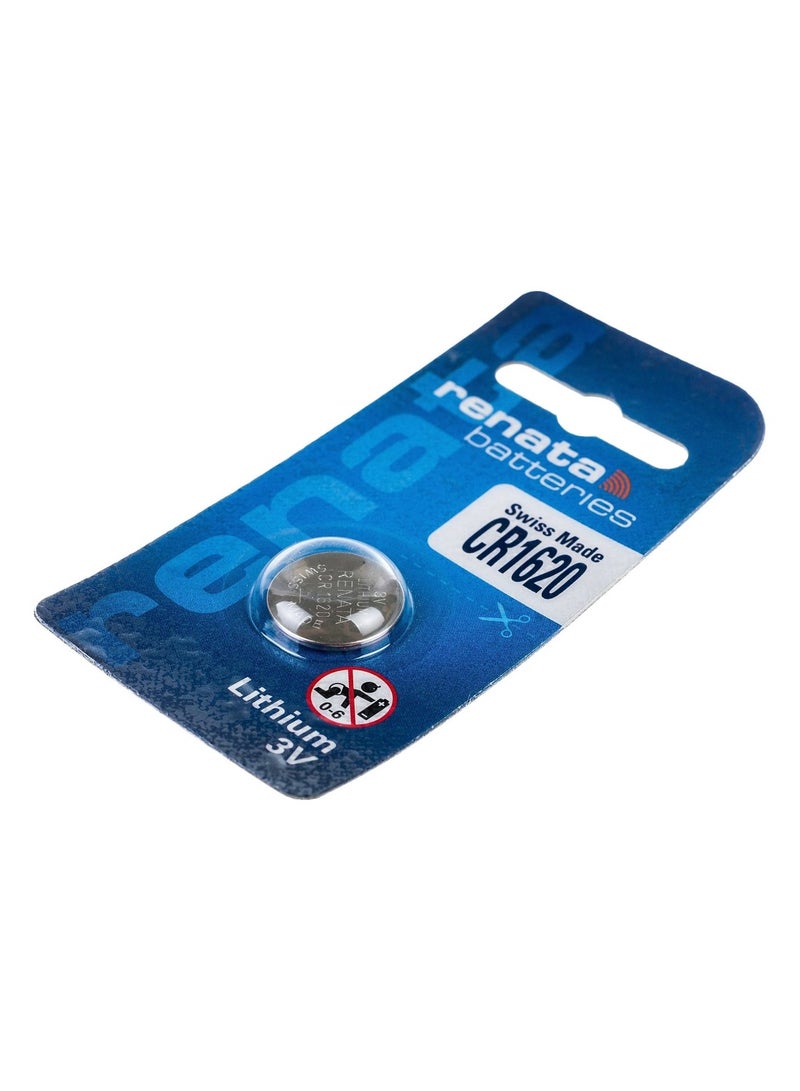 5-Pieces Renata CR1620 Swiss Made Lithium 3V Batteries