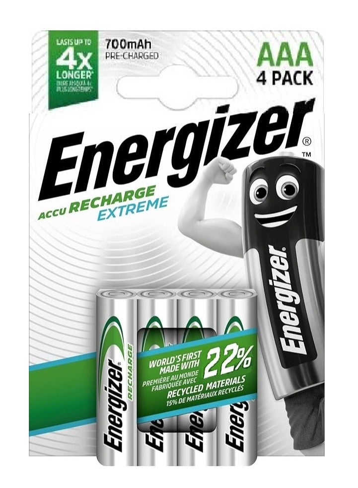 Energizer Rechargeable Batteries AAA 4pcs