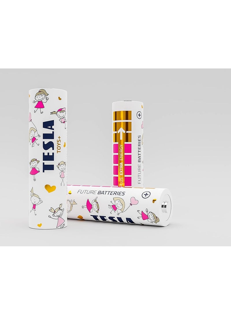 AA Battery For Kids Girls Toys+ Alkaline 4 Pcs Pack