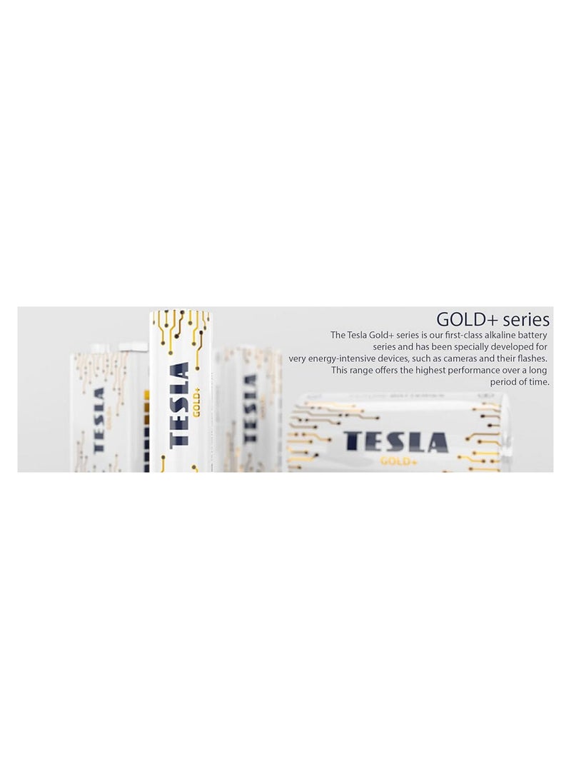 AAA Alkaline Batteries Gold+ 4 Pcs Pack