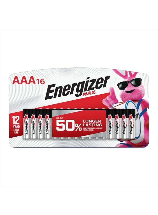 MAX AAA Batteries (16 Pack), Triple A Alkaline Batteries