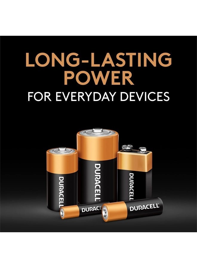 Duracell Coppertop 9V Battery, 6 Count Pack, 9 Volt Battery with Long-lasting Power, All-Purpose Alkaline 9V Battery for Household and Office Devices