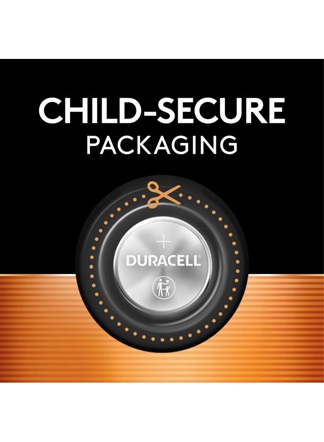 Duracell CR2025 3V Lithium Battery, Child Safety Features, 2 Count Pack, Lithium Coin Battery for Key Fob, Car Remote, Glucose Monitor, CR Lithium 3 Volt Cell