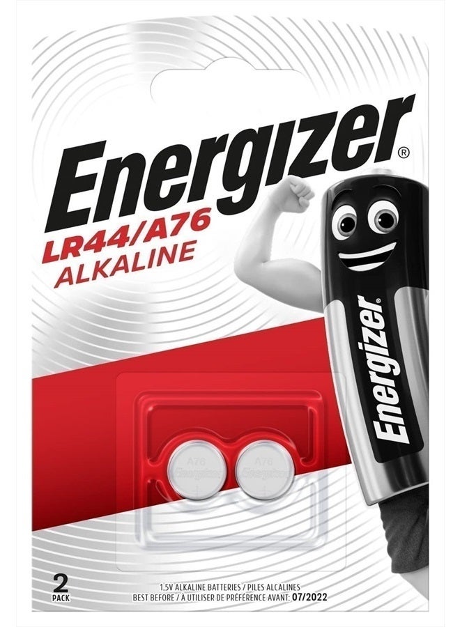 LR44/A76 ALKALINE 2 PACK