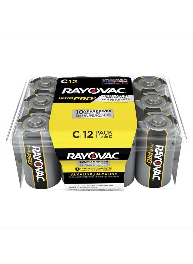 C Batteries, Ultra Pro C Cell Batteries, 12 Count