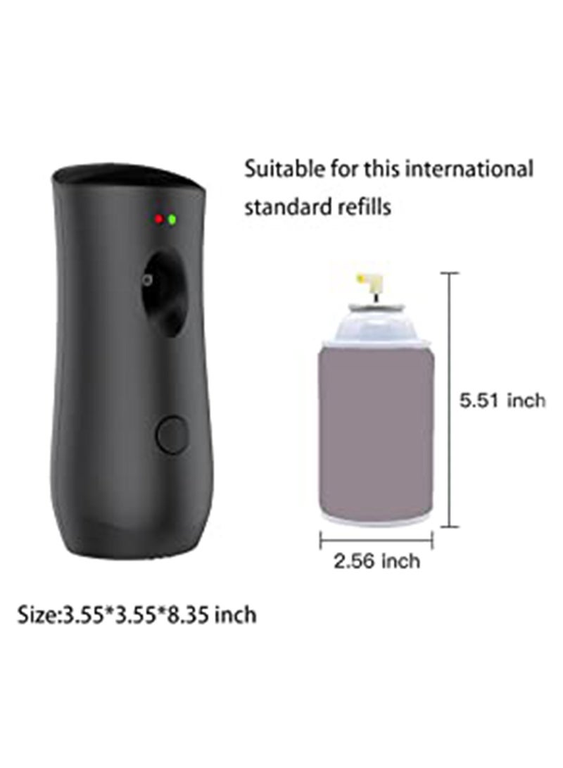 Automatic Air Freshener Dispenser Adjustable Aroma Spray Machine Free Stand or Wall Mounted for Bedrooms, Bathrooms Offices Airports Hotels Commercial Places  Black Battery Not Included