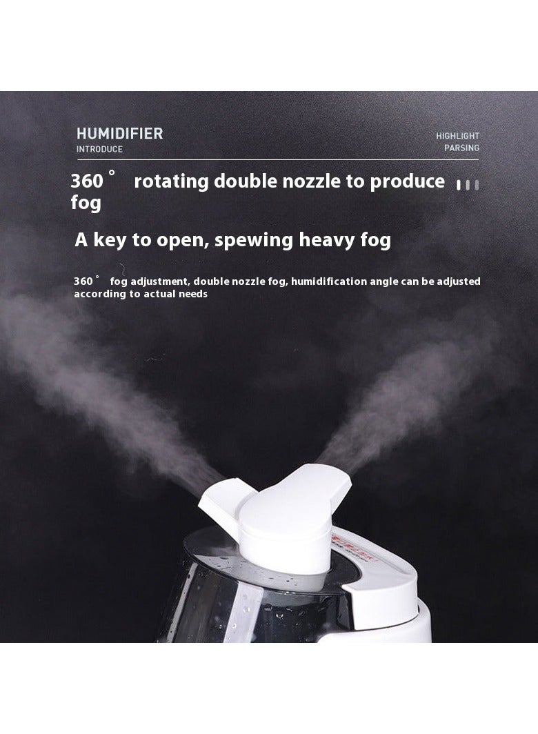 5L fog ultrasonic air heating humidifier home large capacity indoor office bedroom dual spray