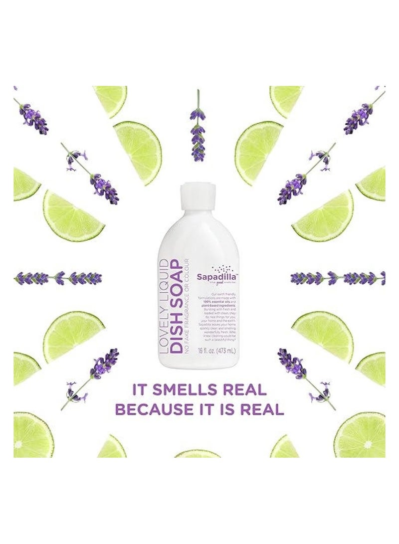 Liquid Dish Soap Sweet Lavender & Lime 473 ML