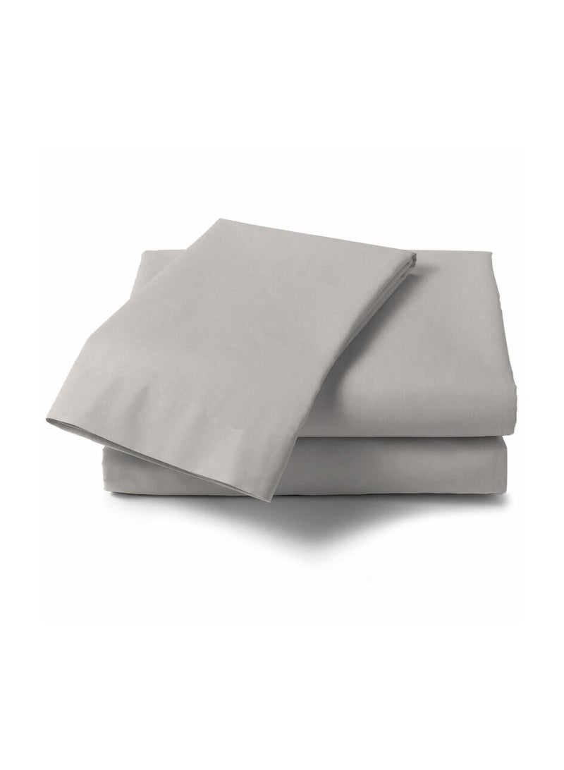 King Size Gray Soft Wrinkle Free Microfiber Bed Sheet Set with Pillow Covers