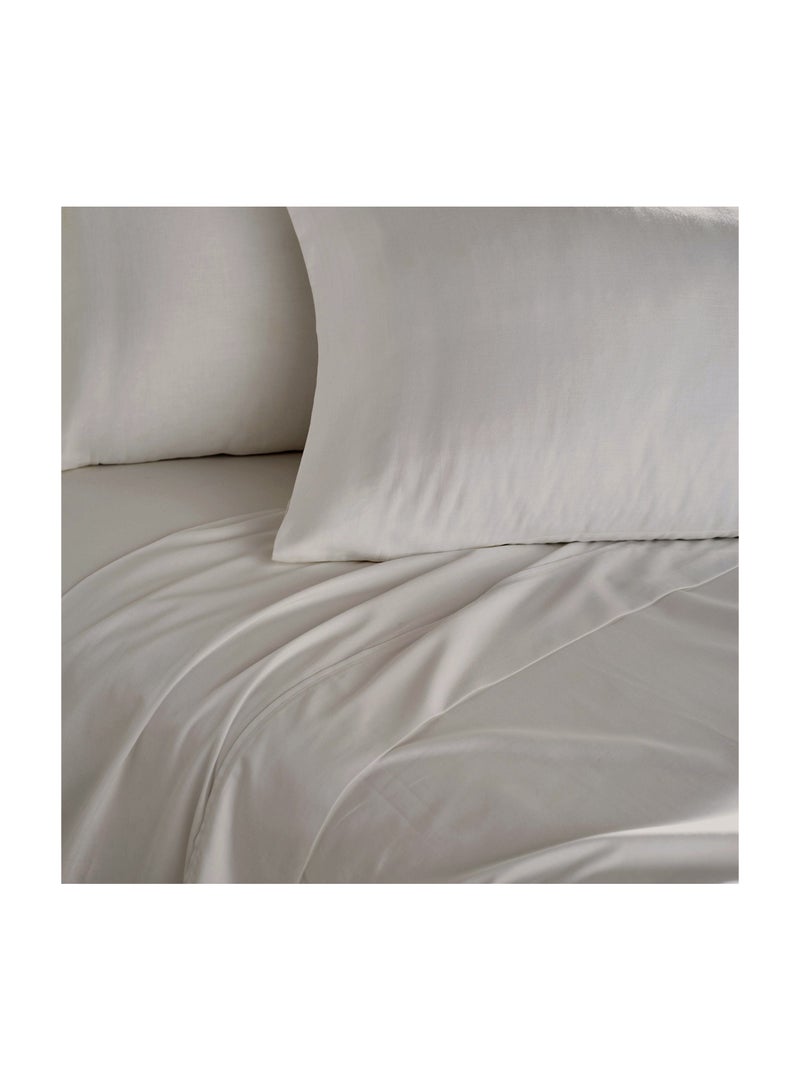King Size Gray Soft Wrinkle Free Microfiber Bed Sheet Set with Pillow Covers