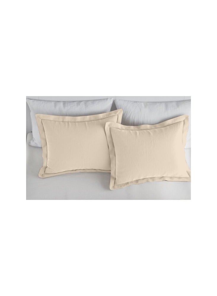 King Size Cream Soft Wrinkle Free Microfiber Bed Sheet Set with Pillow Covers
